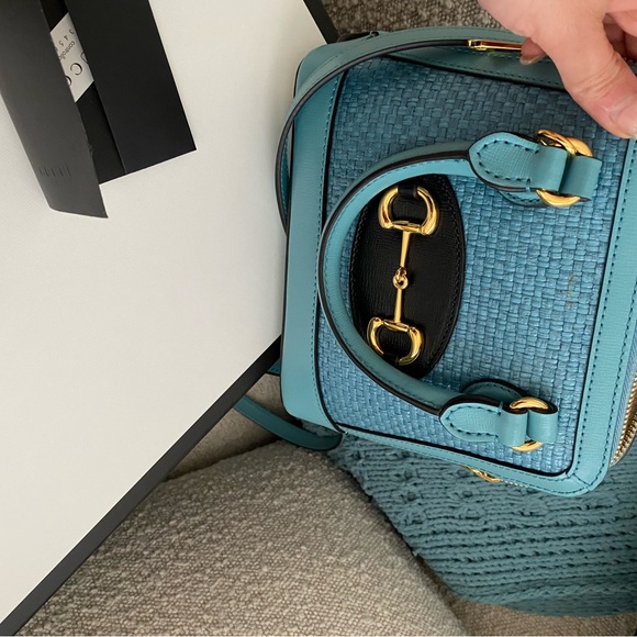 Gucci horsebit 1955 Mini bag top handle bag, condition is 9.5/10 same as new - Picture 6 of 7